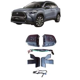 Kit Botao Controle Volante Corolla Cross 2021 a 24 C/Chicote