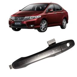 Macaneta Externa Motorista City 2009 a 2014 S/ Miolo Cinza