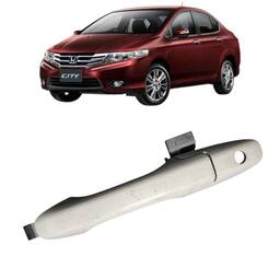 Macaneta Externa Motorista City 2009 a 2014 S/ Miolo Branco