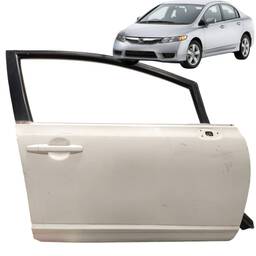 Porta Dianteira Direita Civic 2007 a 2011 Branco C/ Detalhe