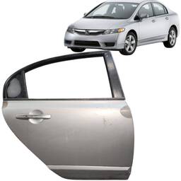 PORTA TRASEIRA DIREITA CIVIC 2007 A 2011 PRATA RECUPERADO