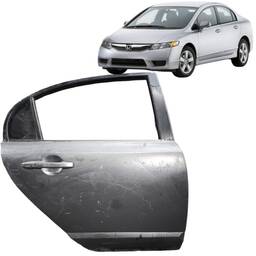 PORTA TRASEIRA DIREITA CIVIC 2007 A 2011 CHUMBO C/ DETALHE