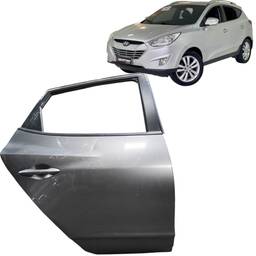 Porta Traseira Direita Ix35 2010 a 2022 Chumbo C/ Detalhe