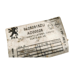 CARPETE ACABAMENTO DIREITO PORTA MALA 206 2009