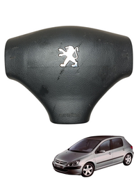 Tampa Bolsa Capa Buzina Central Volante Peugeot 307