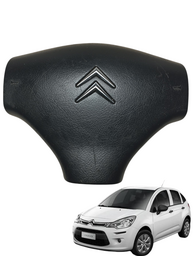 Tampa Bolsa Capa Buzina Central Volante Citroen C3 2011 2015