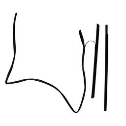 KIT PESTANA PORTA DIANTEIRA DIREITA PAJERO TR4 2010 A 2015