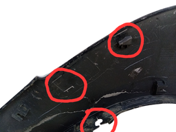 MOLDURA PARALAMA DIANTEIRO ESQUERDO TUCSON 2005/17 C/DETALHE