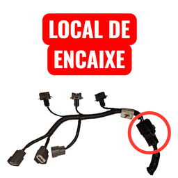 PLUG CHICOTE BICO INJETOR CHERY QQ 1.0 2016