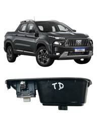 Moldura Botao Vidro Traseira Direita Orig Fiat Toro 16/23