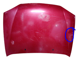 Capô Dianteiro Fiesta 2000 a 2002 Courier 00 a 13 C/Avaria