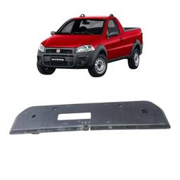 Moldura Suporte Placa Traseira Origina Fiat Strada 2014 2019
