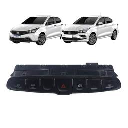 Régua Alerta ASR Travas Original Fiat Argo Cronos 100250543