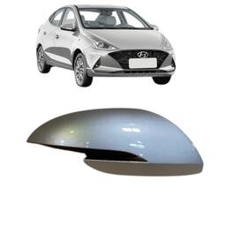 Capa Retrovisor Direito HB20 2020 a 2023 C/ Pisca Prata