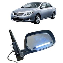 Retrovisor Prata Eletrico S/Seta Corolla 2009a 2014 Direito 
