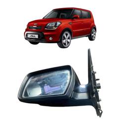 Retrovisor Preto Eletrico S/Seta Soul 2010 a 2014 Esq.5 Pino