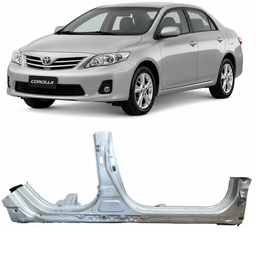 Soleira Direita Corolla 2009 2010 2011 2012 2013 2014 Prata
