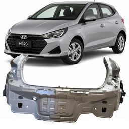 Painel Traseiro HB20 Hatch 2020 2021 2022 a 2024 2025 Cinza