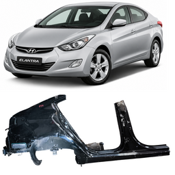 Lateral Direita Elantra 2012 2013 2014 2015 2016 Preto