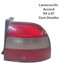 Lanterna Direita Honda Accord 1994 a 1996 avariada