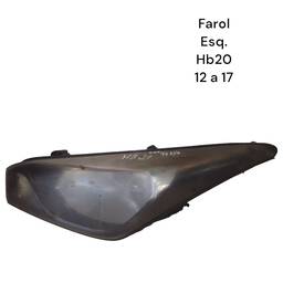 Farol Esquerdo HB20 2013 a 2019 Cristal