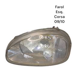 Farol Esquerdo Corsa 1995 a 2010 Lente Lisa