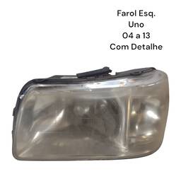 Farol Esquerdo Uno Fiorino 2004 a 2013 Com detalhe 