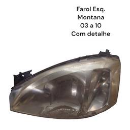 Farol Esquerdo Corsa Montana até 2007 Pisca Raiado com Det