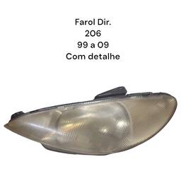 Farol Esquerdo Peugeot 206 1999 a 2002