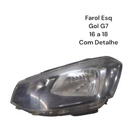 Farol Esquerdo Gol Voyage G8 Saveiro G7 2019/23 Com Det