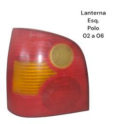 Lanterna Traseira Esquerda Polo Hatch 2003 a 2006 Ambar