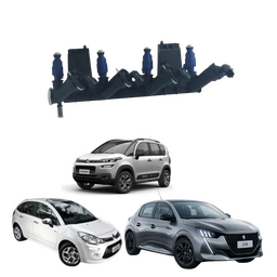 Flauta Bico Injetor C3 Aircross Peugeot 208 308 1.6 16 23