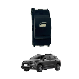 Botão Comando Vidro C4 Cactus 2018 a 2023 Traseiro Esquerdo