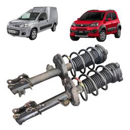 Par Amortecedor Dianteiro Original Uno Grand Siena Fiorino