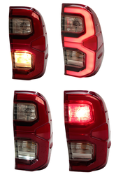 LANTERNA TRASEIRA DIREITA HILUX 2016 2017/ C/ LED C /DETALHE