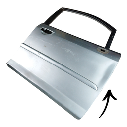 PORTA DIANTEIRA DIREITA FIT 2004 A 2008 PRATA  C/ DETALHE