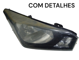 Farol Direito HB20 2013 a 2019 Máscara Negra C/DETALHE