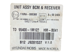 MODULO BCM KIA CERATO 1.6 16V COM ANTENA 954001M122