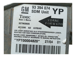 MODULO CONFORTO AIR BAG YP CORSA MONTANA 93394074