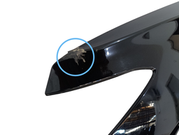 PARALAMA ESQUERDO TRACKER 2020/... S/FURO PISCA C/DETALHE