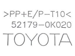 SUPORTE MOLDURA PLACA TRASEIRA HILUX 2005 A 2015 521790K020