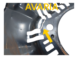 ESPELHO FLANGE FREIO CUBO RODA L.DIREITO HILUX 2005 A 2015