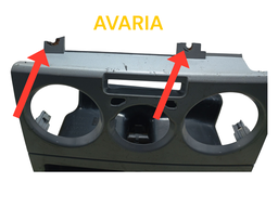 MOLDURA PAINEL CENTRAL DIFUSOR AR PALIO SIENA STRADA 2004/