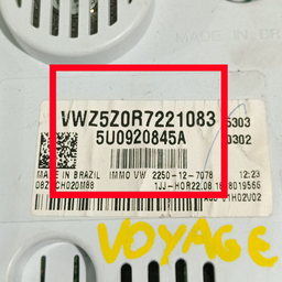 PAINEL INSTRUMENTOS VELOCIMETRO VW VOYAGE 2019 1.6 MSI FLEX
