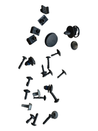 KIT PARAFUSOS E GRAMPO PORTA SAVEIRO 2009 A 2025 G5 A G8