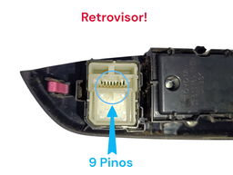 BOTÃO COMANDO VIDRO/RETROVISOR ELÉTRICO TOYOTA YARIS 2019/..