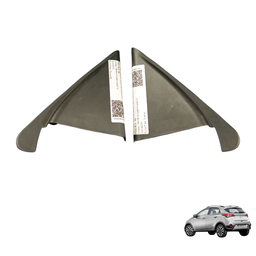 Par Moldura Porta Traseira Esquerda Hyundai Hb20x 2013 2019