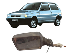 Retrovisor Direito Uno Elx 84/90 Sanfona S/ Controle