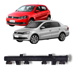 Flauta bico injetor VW Gol Voyage Saveiro 2008 a 2016