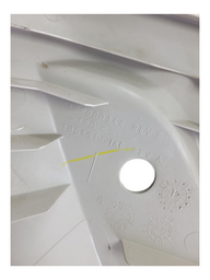 CAPA COPO COLUNA TRASEIRA ESQUERDA DODGE JOURNEY 2010 2014